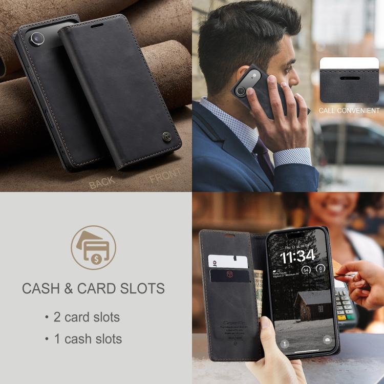 For iPhone 17 Air CaseMe 013 Multifunctional Horizontal Flip Leather Phone Case(Black) - iPhone 17 Air Cases by CaseMe | Online Shopping UK | buy2fix