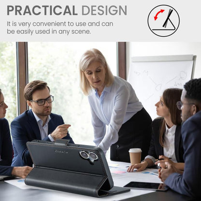 For iPhone 17 CaseMe 023 Butterfly Buckle Litchi Texture RFID Anti-theft Leather Phone Case(Black) - iPhone 17 Cases by CaseMe | Online Shopping UK | buy2fix