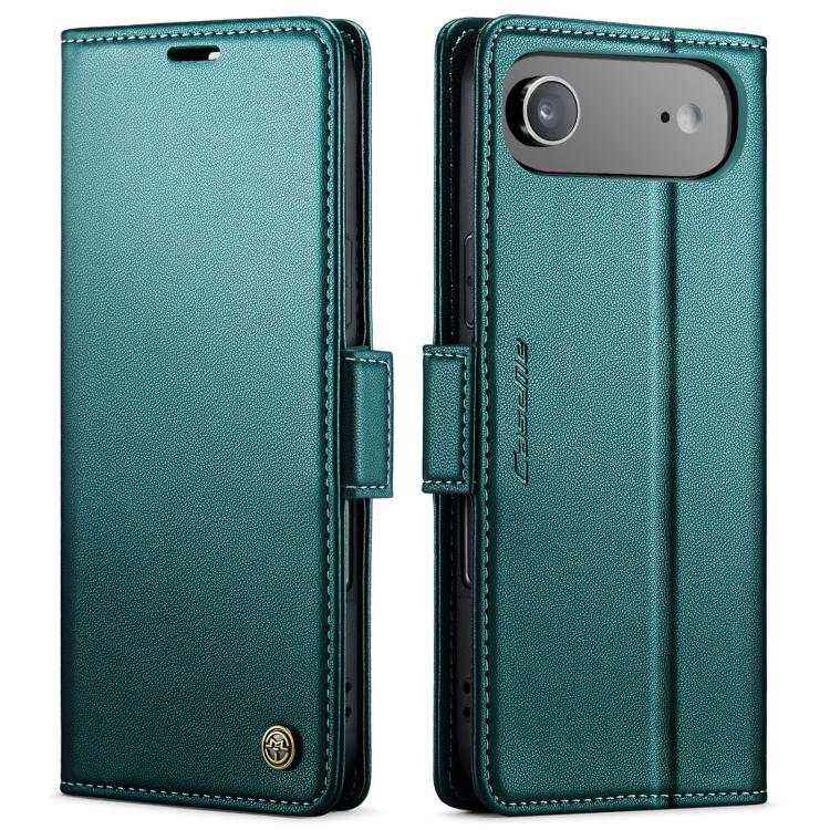For iPhone 17 Air CaseMe 023 Butterfly Buckle Litchi Texture RFID Anti-theft Leather Phone Case(Green) - iPhone 17 Air Cases by CaseMe | Online Shopping UK | buy2fix