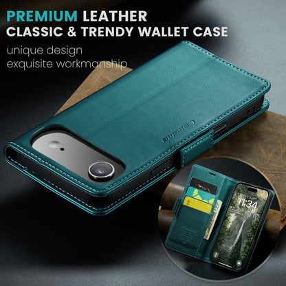 For iPhone 17 Air CaseMe 023 Butterfly Buckle Litchi Texture RFID Anti-theft Leather Phone Case(Green) - iPhone 17 Air Cases by CaseMe | Online Shopping UK | buy2fix
