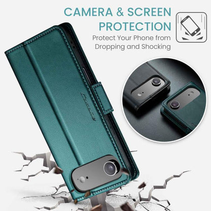 For iPhone 17 Air CaseMe 023 Butterfly Buckle Litchi Texture RFID Anti-theft Leather Phone Case(Green) - iPhone 17 Air Cases by CaseMe | Online Shopping UK | buy2fix