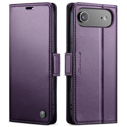 For iPhone 17 Air CaseMe 023 Butterfly Buckle Litchi Texture RFID Anti-theft Leather Phone Case(Purple) - iPhone 17 Air Cases by CaseMe | Online Shopping UK | buy2fix