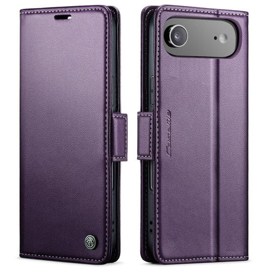 For iPhone 17 Air CaseMe 023 Butterfly Buckle Litchi Texture RFID Anti-theft Leather Phone Case(Purple) - iPhone 17 Air Cases by CaseMe | Online Shopping UK | buy2fix