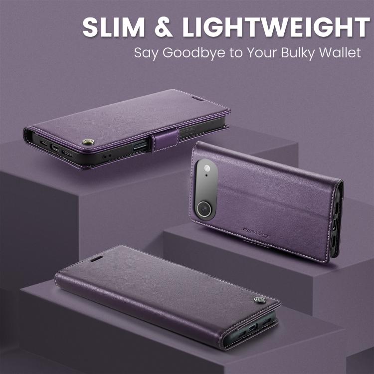 For iPhone 17 Air CaseMe 023 Butterfly Buckle Litchi Texture RFID Anti-theft Leather Phone Case(Purple) - iPhone 17 Air Cases by CaseMe | Online Shopping UK | buy2fix