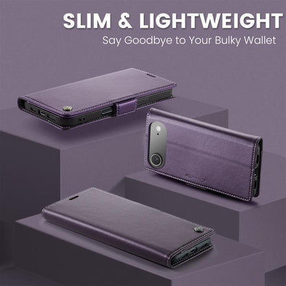 For iPhone 17 Air CaseMe 023 Butterfly Buckle Litchi Texture RFID Anti-theft Leather Phone Case(Purple) - iPhone 17 Air Cases by CaseMe | Online Shopping UK | buy2fix