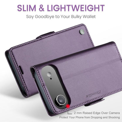 For iPhone 17 Air CaseMe 023 Butterfly Buckle Litchi Texture RFID Anti-theft Leather Phone Case(Purple) - iPhone 17 Air Cases by CaseMe | Online Shopping UK | buy2fix
