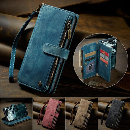 For iPhone 17 CaseMe C30 Card Slots Zipper Wallet Leather Phone Case(Blue) - iPhone 17 Cases by CaseMe | Online Shopping UK | buy2fix