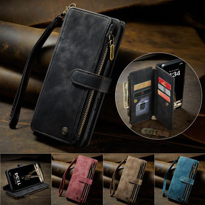 For iPhone 17 CaseMe C30 Card Slots Zipper Wallet Leather Phone Case(Black) - iPhone 17 Cases by CaseMe | Online Shopping UK | buy2fix