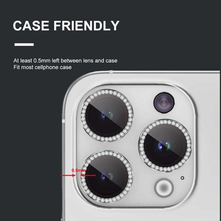For iPhone 16 / 16 Plus ENKAY AR Anti-reflection Individual Diamond Ring Camera Lens Glass Full Film(Deep Green) by ENKAY