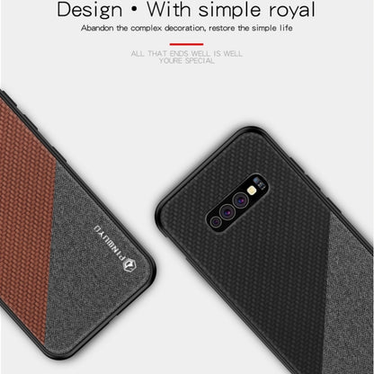 PINWUYO Honors Series Shockproof PC + TPU Protective Case for Galaxy S10e(Brown) - Galaxy Phone Cases by PINWUYO | Online Shopping UK | buy2fix