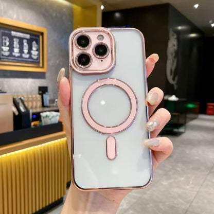 For iPhone 11 Pro Max Imitation Original Magsafe TPU Phone Case(Pink) - iPhone 11 Pro Max Cases by buy2fix | Online Shopping UK | buy2fix