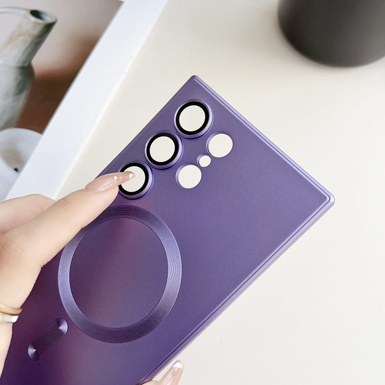 For Samsung Galaxy S25+ 5G Metallic Paint Magsafe Liquid TPU Phone Case(Grey) by buy2fix