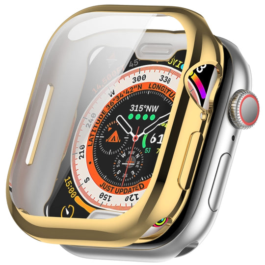 For Apple Watch Series 11 / 10 42mm All-inclusive Plating TPU Watch Case(Gold)
