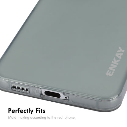 For Samsung Galaxy S24 5G ENKAY Hat-Prince Translucent Matte TPU Soft Phone Case(White) - Galaxy S24 5G Cases by ENKAY | Online Shopping UK | buy2fix