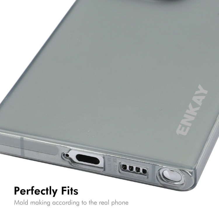 For Samsung Galaxy S24 Ultra 5G ENKAY Hat-Prince Translucent Matte TPU Soft Phone Case(White) - Galaxy S24 Ultra 5G Cases by ENKAY | Online Shopping UK | buy2fix