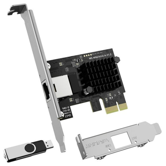WAVLINK NWP003 5Gbps RTL8126 Chip RJ45 Ethernet Adapter Pcie Network Card by WAVLINK