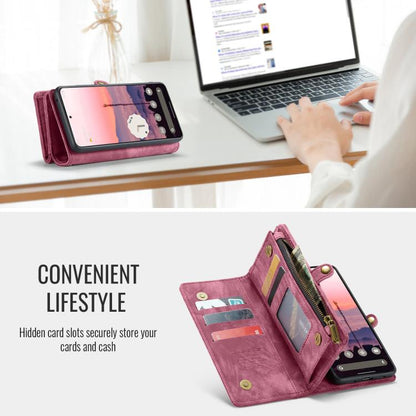 For Google Pixel 10 / 10 Pro CaseMe 008 Detachable Multifunctional Leather Phone Case(Wine Red) - Google Cases by CaseMe | Online Shopping UK | buy2fix