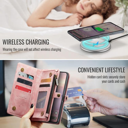 For Google Pixel 10 / 10 Pro CaseMe 008 Detachable Multifunctional Leather Phone Case(Pink) - Google Cases by CaseMe | Online Shopping UK | buy2fix