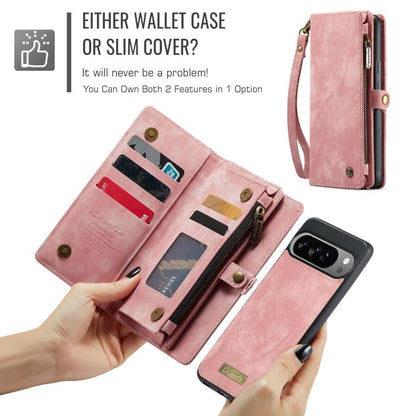 For Google Pixel 10 Pro XL CaseMe 008 Detachable Multifunctional Leather Phone Case(Pink) - Google Cases by CaseMe | Online Shopping UK | buy2fix