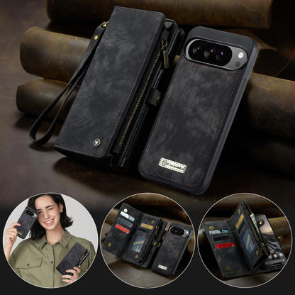 For Google Pixel 10 Pro XL CaseMe 008 Detachable Multifunctional Leather Phone Case(Black) - Google Cases by CaseMe | Online Shopping UK | buy2fix