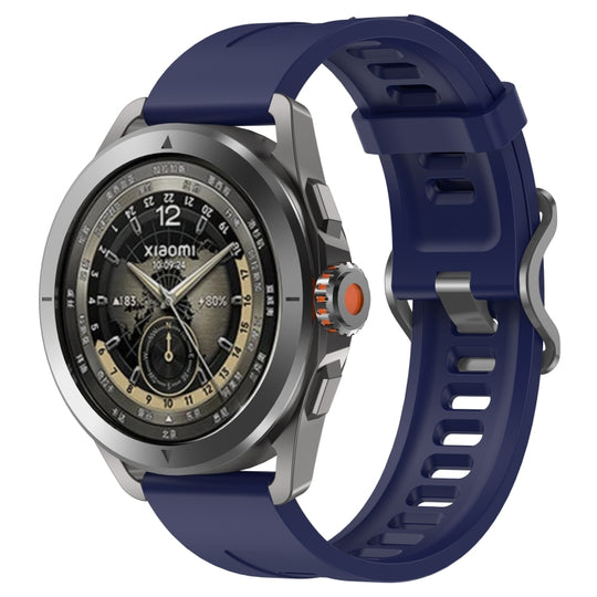 For Xiaomi Watch S4 Sport Groove Style Silicone Watch Band(Midnight Blue)