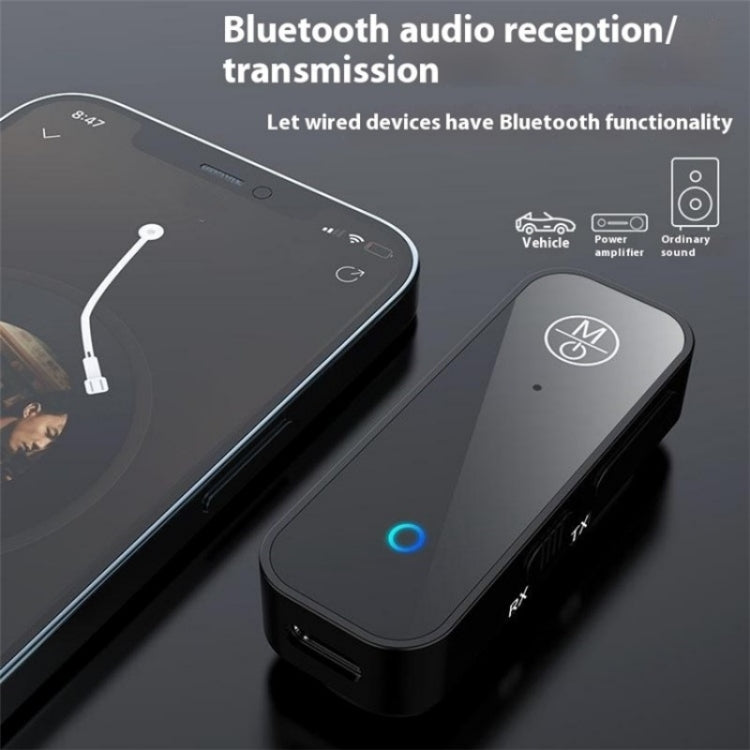 B28 2-In-1 Audio Adapter AUX Connector Bluetooth 5.1 Transmitter Receiver - Bluetooth Car Kits by buy2fix | Online Shopping UK | buy2fix