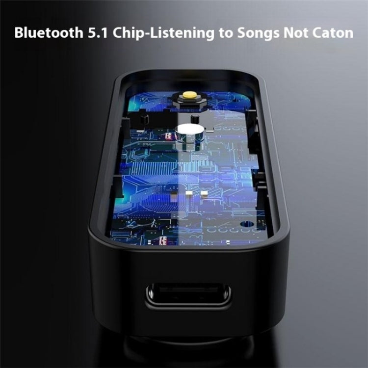 B28 2-In-1 Audio Adapter AUX Connector Bluetooth 5.1 Transmitter Receiver - Bluetooth Car Kits by buy2fix | Online Shopping UK | buy2fix