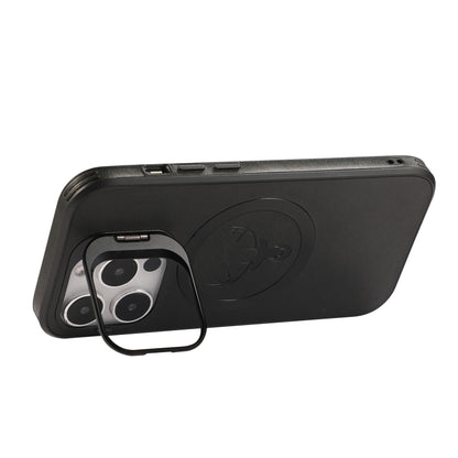 For iPhone 14 Pro Max Elk Lens Holder Magsafe Shockproof Phone Case(Green) by buy2fix