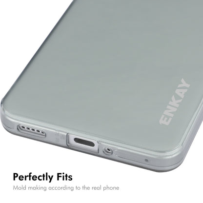 For Redmi K70 / K70 Pro ENKAY Hat-Prince Translucent Matte TPU Soft Phone Case + 9H Big Arc Edge Film(White) - K70 Pro Cases by ENKAY | Online Shopping UK | buy2fix