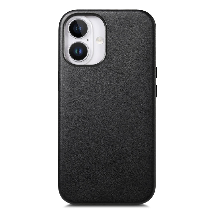 For iPhone 16 Plus Electroplated Metal Button Shockproof Phone Case(Black) - iPhone 16 Plus Cases by buy2fix | Online Shopping UK | buy2fix