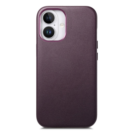 For iPhone 16 Plus Electroplated Metal Button Shockproof Phone Case(Purple) - iPhone 16 Plus Cases by buy2fix | Online Shopping UK | buy2fix