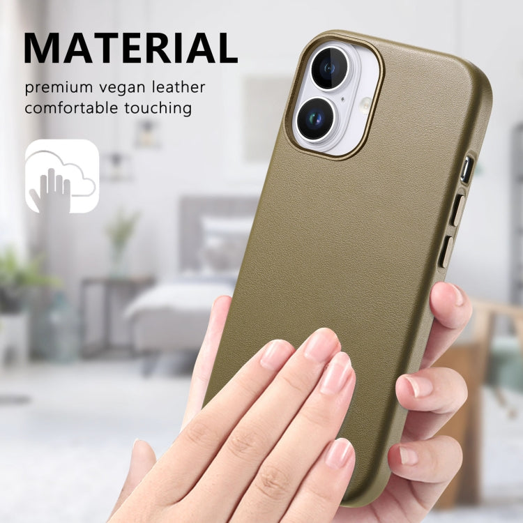 For iPhone 16 Electroplated Metal Button Shockproof Phone Case(Green) - iPhone 16 Cases by buy2fix | Online Shopping UK | buy2fix