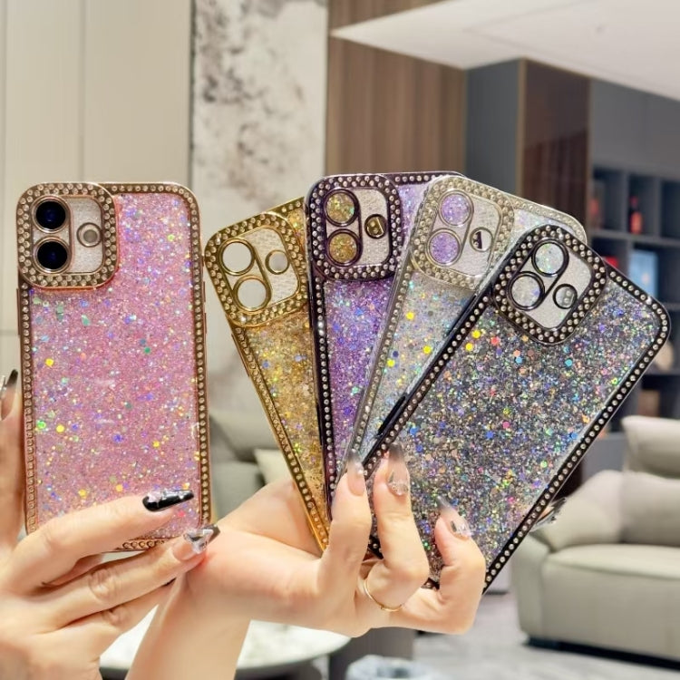 For iPhone 16 Pro Diamond Glitter Sequins TPU Phone Case(Black) - iPhone 16 Pro Cases by buy2fix | Online Shopping UK | buy2fix