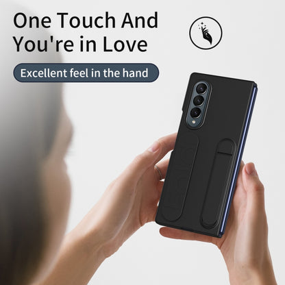 For Samsung Galaxy Z Fold3 Star Pattern Wristband Holder Phone Case(Black) - Galaxy Phone Cases by buy2fix | Online Shopping UK | buy2fix