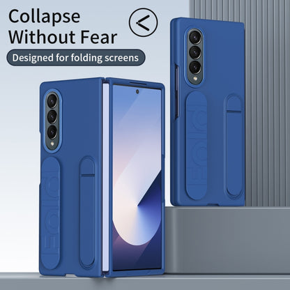 For Samsung Galaxy Z Fold3 Star Pattern Wristband Holder Phone Case(Blue) - Galaxy Phone Cases by buy2fix | Online Shopping UK | buy2fix