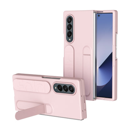 For Samsung Galaxy Z Fold4 Star Pattern Wristband Holder Phone Case(Pink) - Galaxy Z Fold4 5G Cases by buy2fix | Online Shopping UK | buy2fix