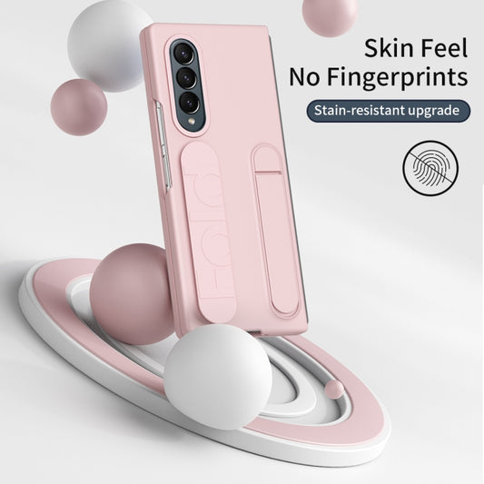 For Samsung Galaxy Z Fold4 Star Pattern Wristband Holder Phone Case(Pink) - Galaxy Z Fold4 5G Cases by buy2fix | Online Shopping UK | buy2fix