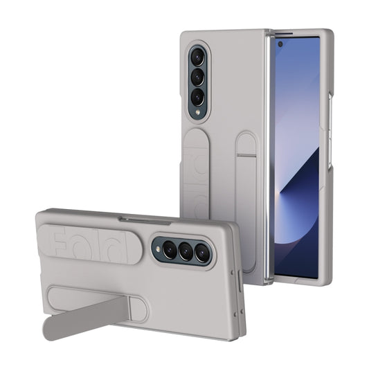 For Samsung Galaxy Z Fold4 Star Pattern Wristband Holder Phone Case(Titanium dust) - Galaxy Z Fold4 5G Cases by buy2fix | Online Shopping UK | buy2fix