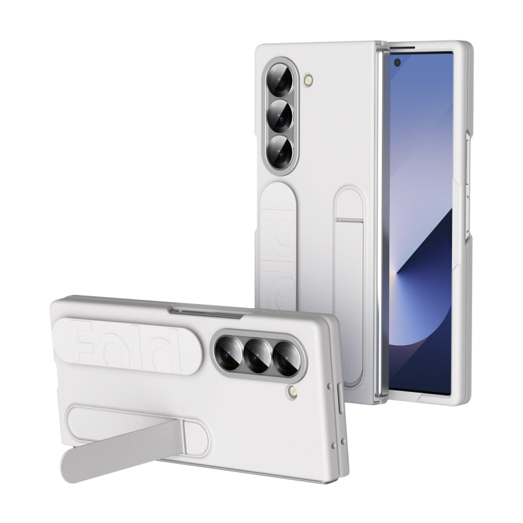 For Samsung Galaxy Z Fold5 5G Star Pattern Wristband Holder Phone Case(White) - Galaxy Z Fold5 Cases by buy2fix | Online Shopping UK | buy2fix