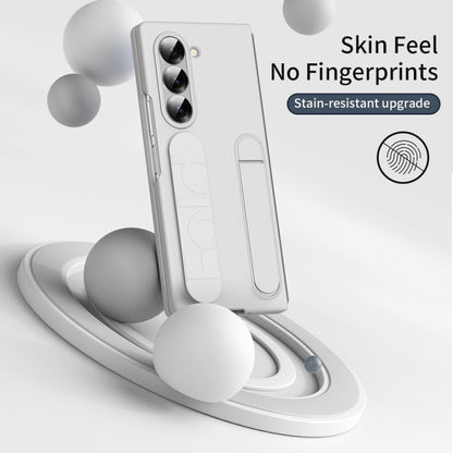For Samsung Galaxy Z Fold5 5G Star Pattern Wristband Holder Phone Case(White) - Galaxy Z Fold5 Cases by buy2fix | Online Shopping UK | buy2fix