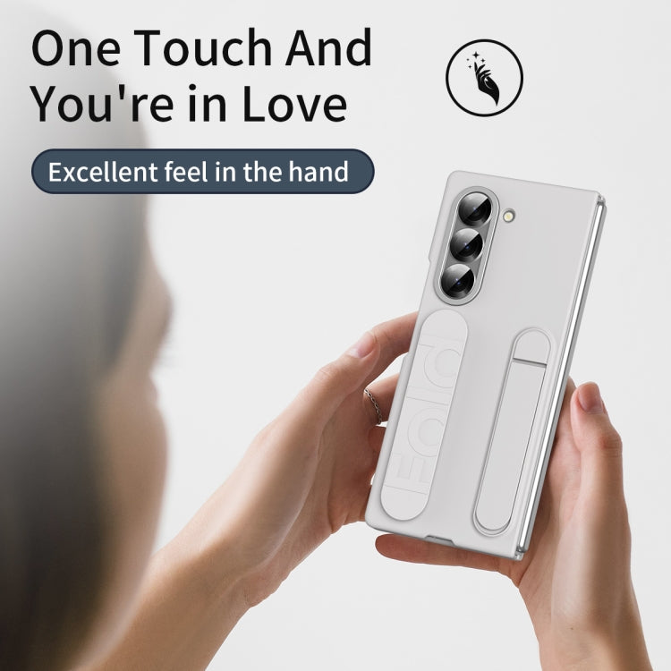 For Samsung Galaxy Z Fold5 5G Star Pattern Wristband Holder Phone Case(White) - Galaxy Z Fold5 Cases by buy2fix | Online Shopping UK | buy2fix