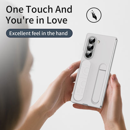 For Samsung Galaxy Z Fold5 5G Star Pattern Wristband Holder Phone Case(White) - Galaxy Z Fold5 Cases by buy2fix | Online Shopping UK | buy2fix