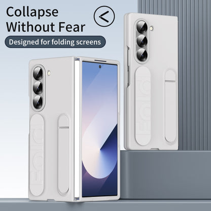 For Samsung Galaxy Z Fold5 5G Star Pattern Wristband Holder Phone Case(White) - Galaxy Z Fold5 Cases by buy2fix | Online Shopping UK | buy2fix