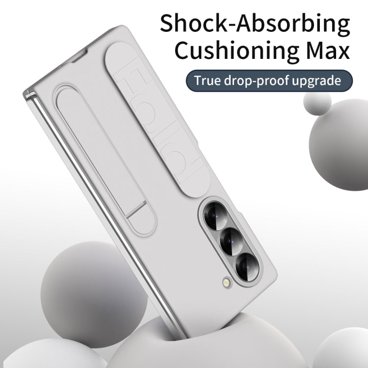 For Samsung Galaxy Z Fold6 5G Star Pattern Wristband Holder Phone Case(White) - Galaxy Z Fold6 5G Cases by buy2fix | Online Shopping UK | buy2fix