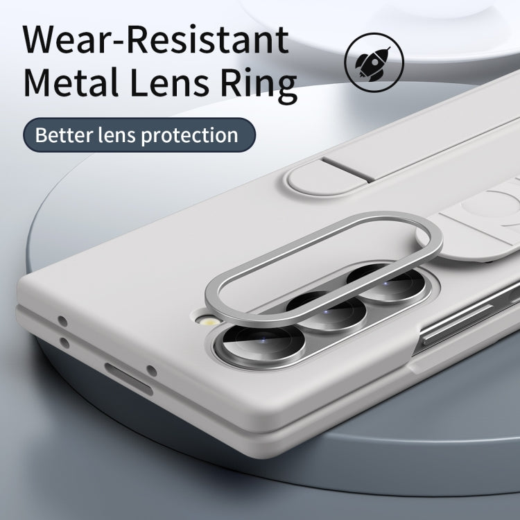 For Samsung Galaxy Z Fold6 5G Star Pattern Wristband Holder Phone Case(White) - Galaxy Z Fold6 5G Cases by buy2fix | Online Shopping UK | buy2fix