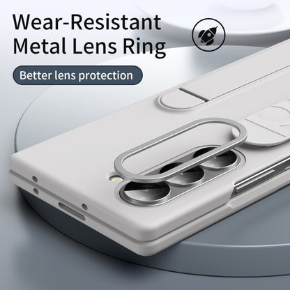 For Samsung Galaxy Z Fold6 5G Star Pattern Wristband Holder Phone Case(White) - Galaxy Z Fold6 5G Cases by buy2fix | Online Shopping UK | buy2fix