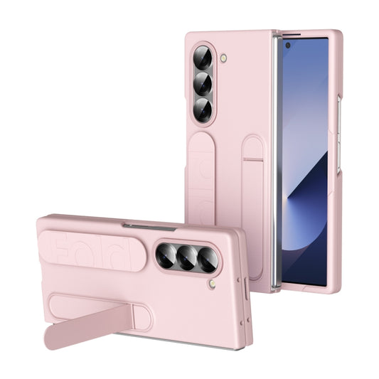 For Samsung Galaxy Z Fold6 5G Star Pattern Wristband Holder Phone Case(Pink) - Galaxy Z Fold6 5G Cases by buy2fix | Online Shopping UK | buy2fix