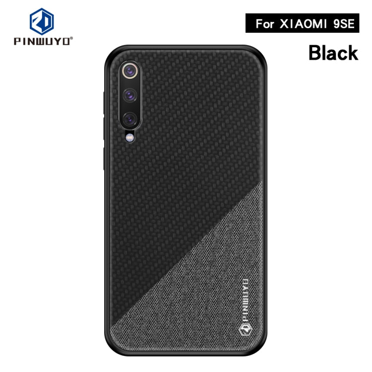 PINWUYO Honors Series Shockproof PC + TPU Protective Case for Xiaomi Mi 9 SE(Black) - Xiaomi Cases by PINWUYO | Online Shopping UK | buy2fix