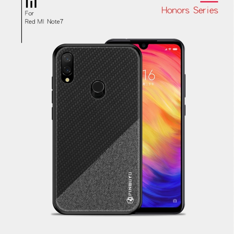 PINWUYO Honors Series Shockproof PC + TPU Protective Case for Xiaomi Redmi Note 7 / Note 7 Pro(Red) - Xiaomi Cases by PINWUYO | Online Shopping UK | buy2fix