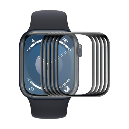 For Apple Watch Series 11 / 10 46mm 5 PCS/Pack ENKAY 3D Full Coverage Soft PC Edge PMMA HD Screen Film